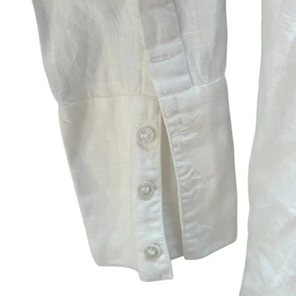 Nicholas K Tie Dress100 % LinenWhiteSize XS